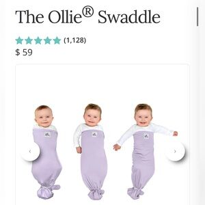 The Ollie Swaddle Blanket - Lavender- Newborn, Infant, Baby